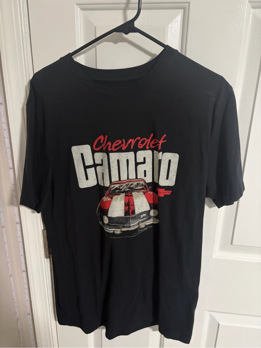MAD Engine Black Camaro Graphic Tee with Red and White Accents